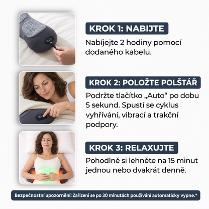Avoria™ - Vyhřívaný masážní polštář na spodní záda